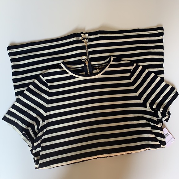Kate Spade Black and White Striped Mini Dress - Picture 2 of 8